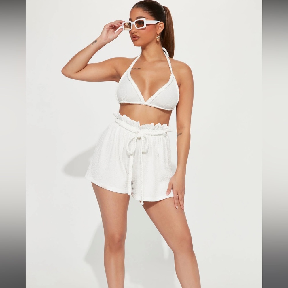 NEW - Summer Moment Short Set - Ivory